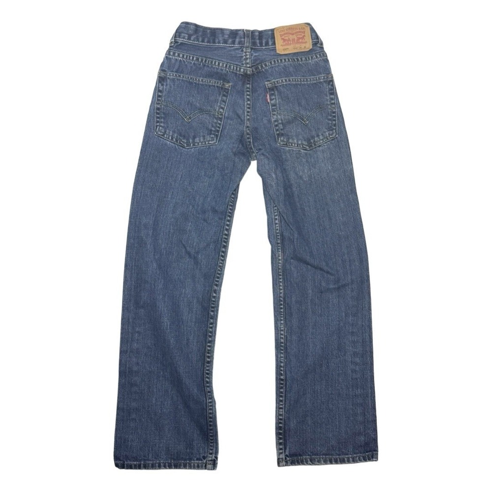 Levi's 550 Slim Youth Jeans 12 Slim W24‎ L26 Medium Wash Denim Classic Red Tab